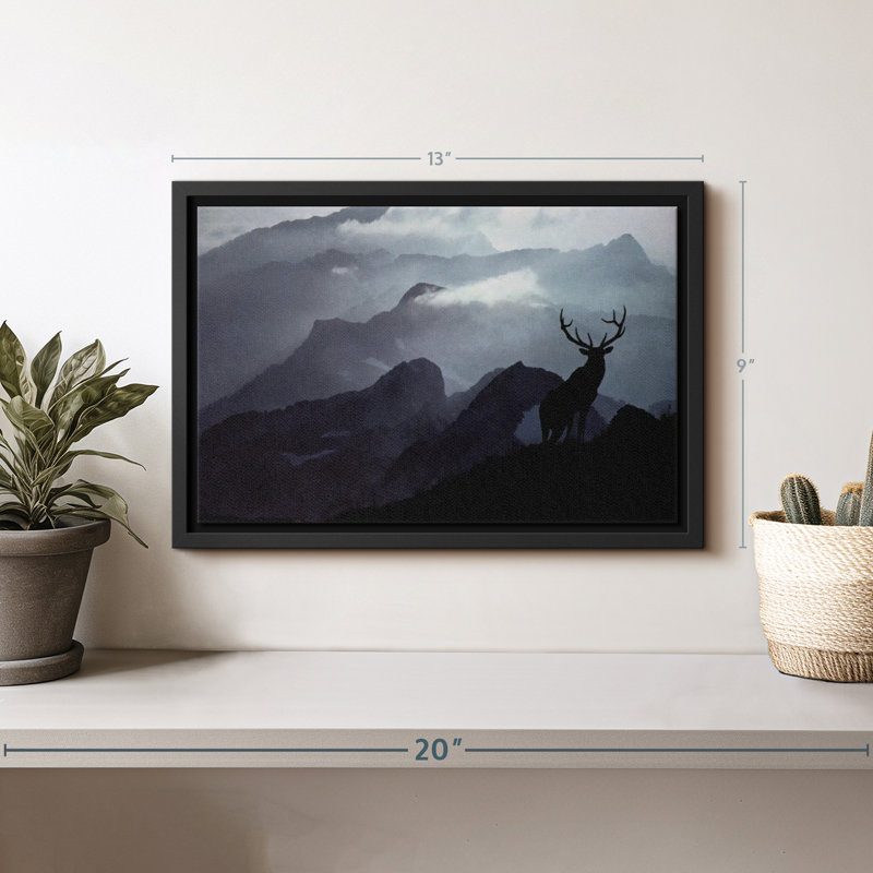 Animal «Elk Summit Wall Art», H 9 po x l 13 po