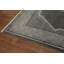 Tapis gris élégant avec motif géométrique 5 x 7
