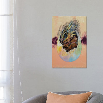Baby Dragon 1 Piece Wrapped Canvas Painting