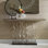 Waves 54 " W Solid Wood Top Console Table