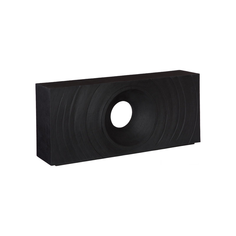 Void Console Table, Black Stone