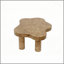 Table basse moderne de 40 pouces en forme de nuage, équipée de 4 pieds ronds pour assurer la stabilité structurelle, convenant à la décoration du salon, des appartements et des petits espaces avec un motif de nœuds d'arbre-130020466