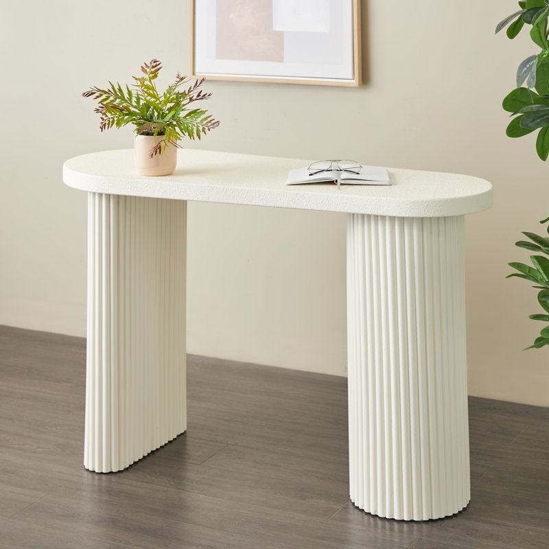 Console ovale en métal Cole and Grey