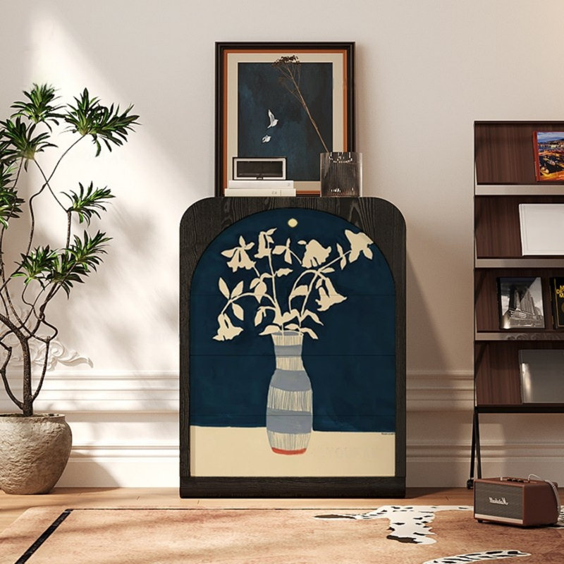 Armoire d'entrée moderne à une porte et trois tiroirs Modern