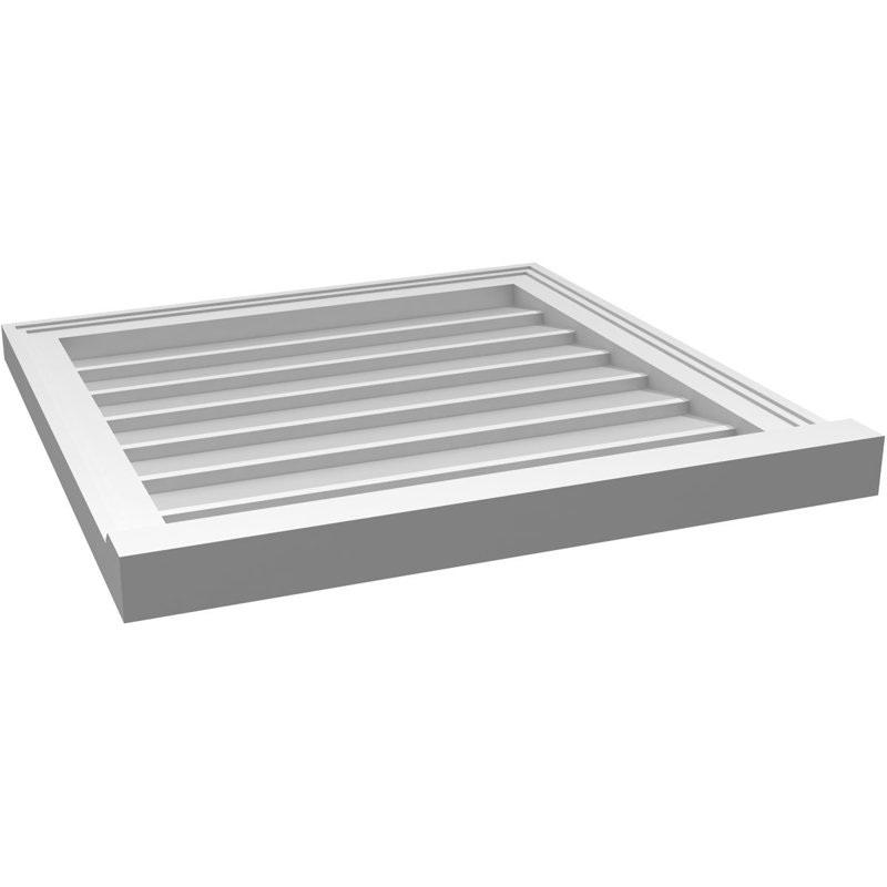 Cadre de seuil Brickmould, brun clair apprêté, H 24 po x l 24 po x P 2 po