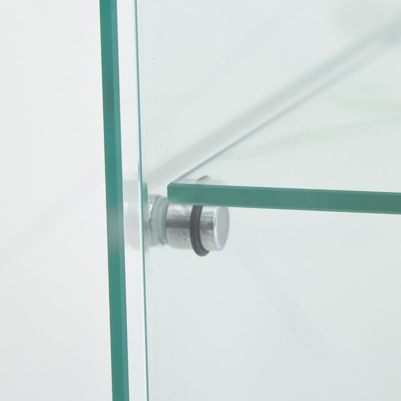 Vitrine à deux portes avec 4 lumières DEL et porte vitrée