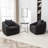 Duston 32'' Wide Upholstered Swivel Chair-2007720889