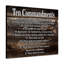Ten Commandments Gold Tablets - Impression sur toile tendue-1098158912