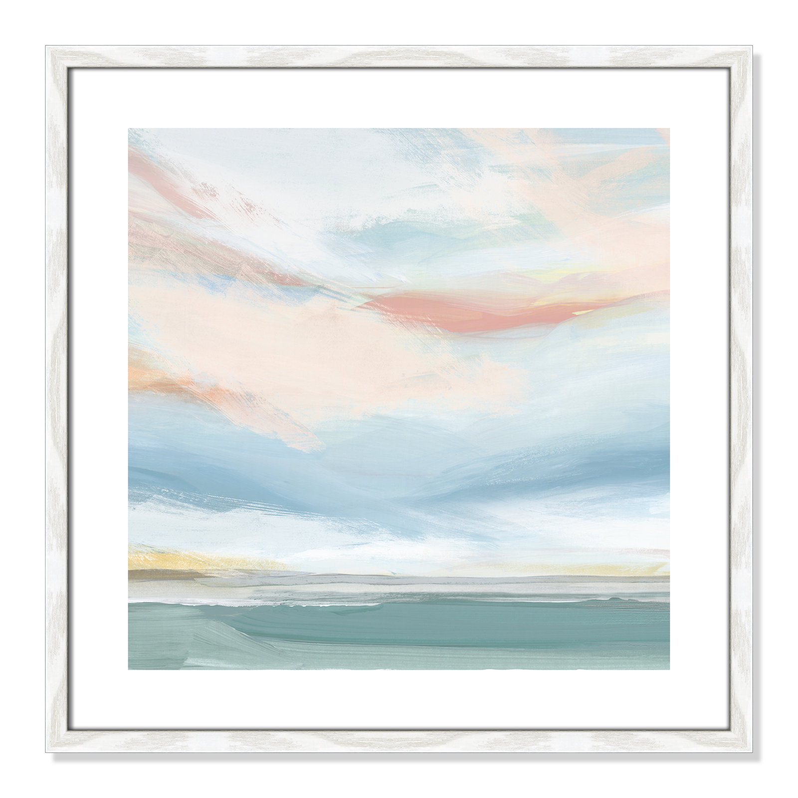 Delphi "Sweetness I" Painting by Isabelle Z, 24.75" H x 24.75" W x 0.75" D, White Wood Framed Paper