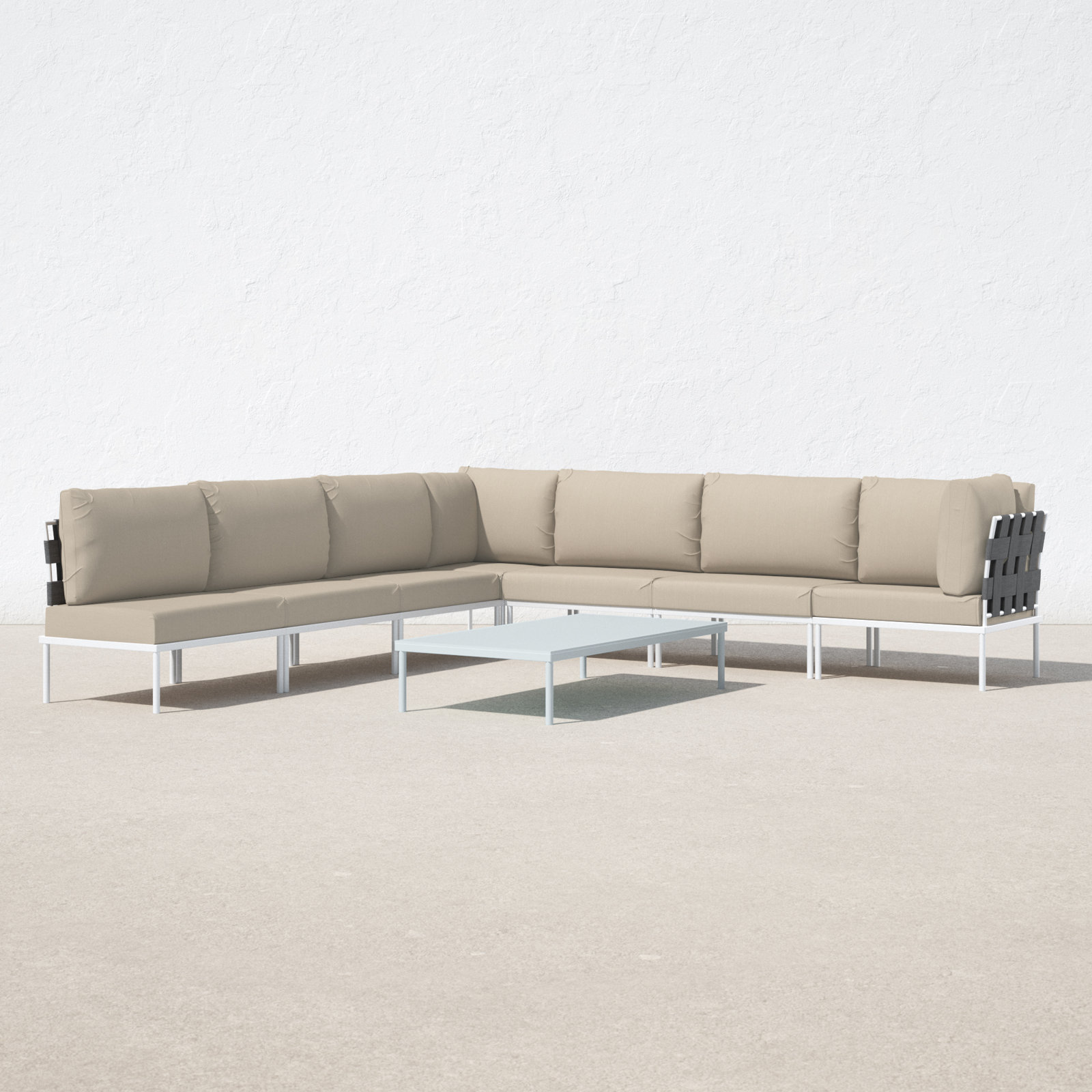 Harmony 8-Person Patio Seating Group, Beige