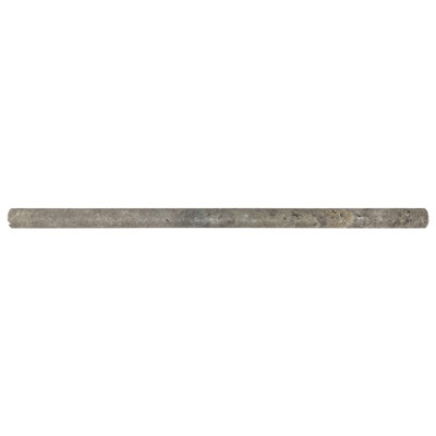 Silver 0.63'' L x 0.75'' W Round Tile Trim