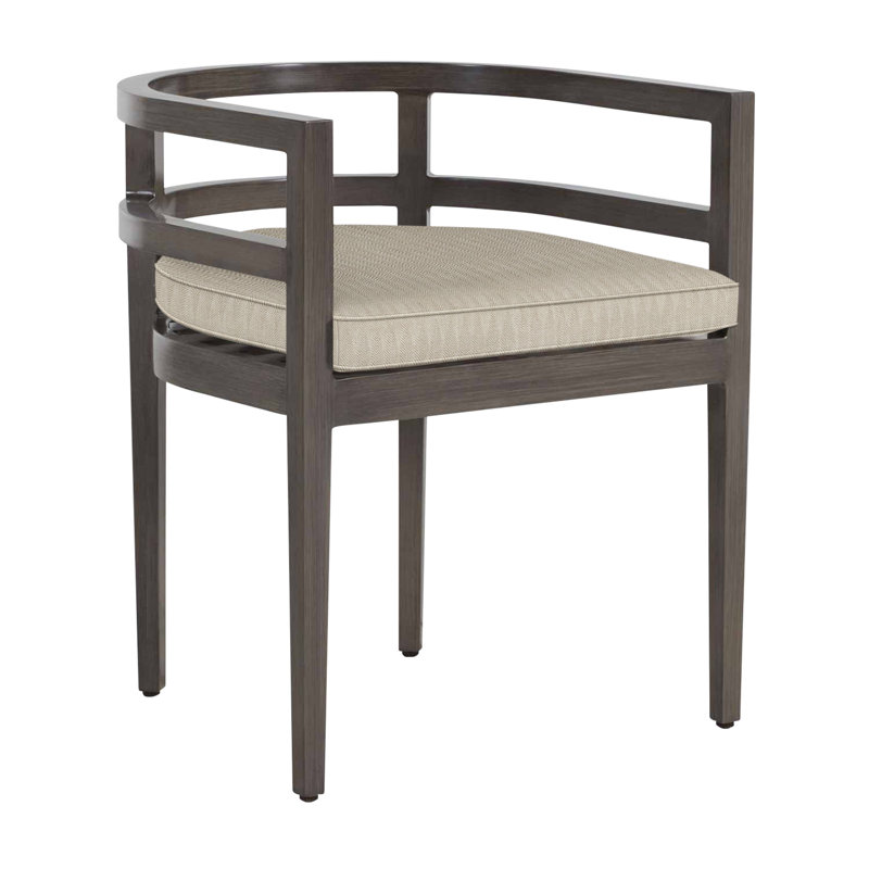Chaise avec accoudoirs en aluminium Santa Barbara, Trépointe, Chevron sable