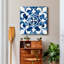 «Cobalt Tiles III», reproduction sur toile tendue-654133289