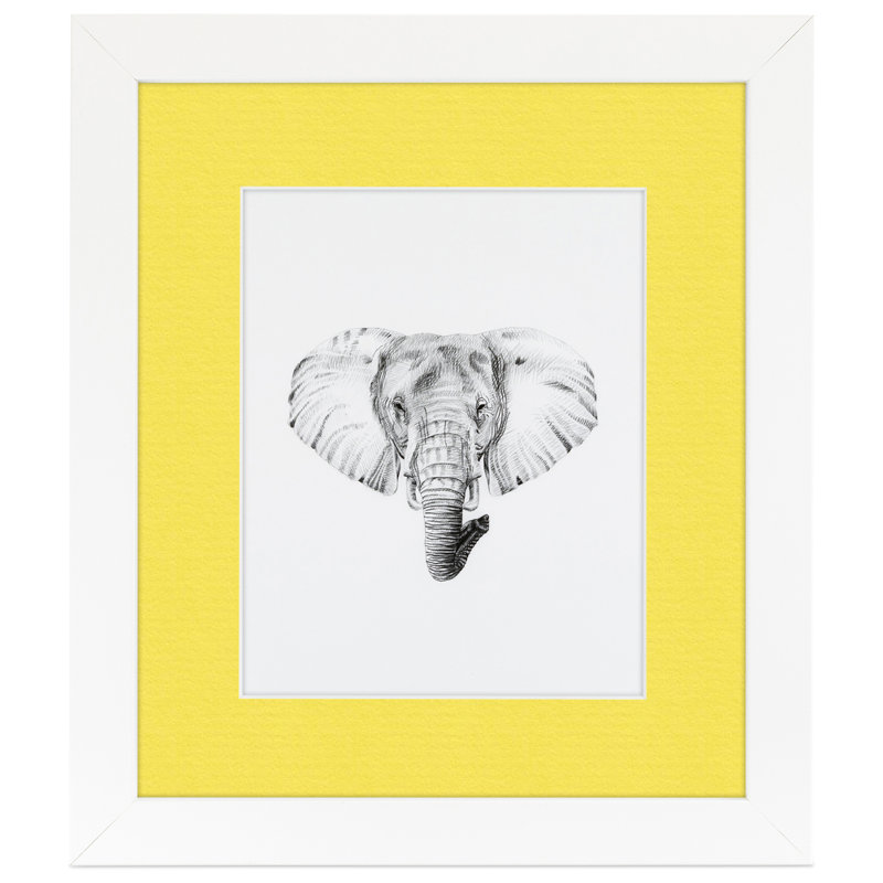 Matte Picture Frame with Mat, Canary