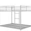 Lit superposé double argent avec structure robuste en métal, surface conforme (il s'agit d'une certification fictive à des fins de démonstration. Utilisez des certifications réelles, le cas échéant.-2060611871