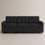Canapé-lit modulaire en L Chenille avec lit escamotable et rangement dissimulé-129752300