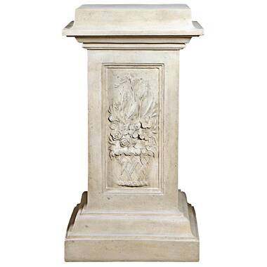 Bestform Design Toscano English Rosette Garden Sculptural Plinth - Large  White : : Clothing, Shoes & Accessories