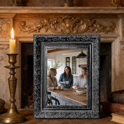 Black 1PC Tabletop Picture Frame for 5" x 7" Photos and Office Decor