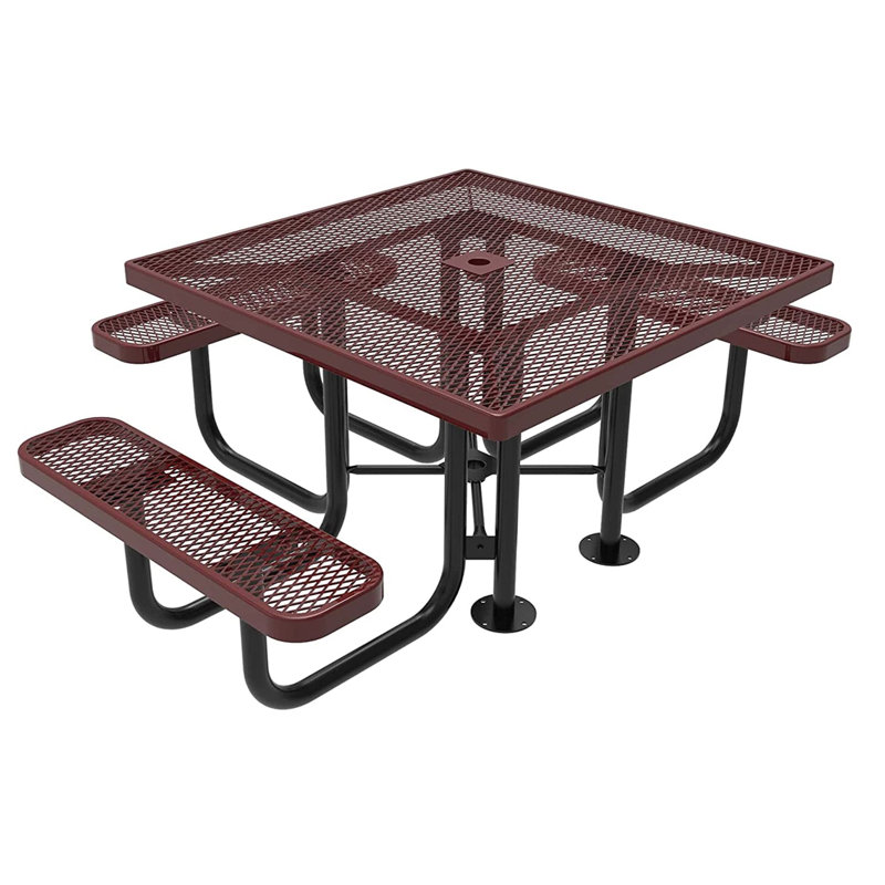 Table de pique-nique en plastique Myran, Rouge