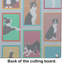 Lots of Boston Terrier Glass Cutting Board Large