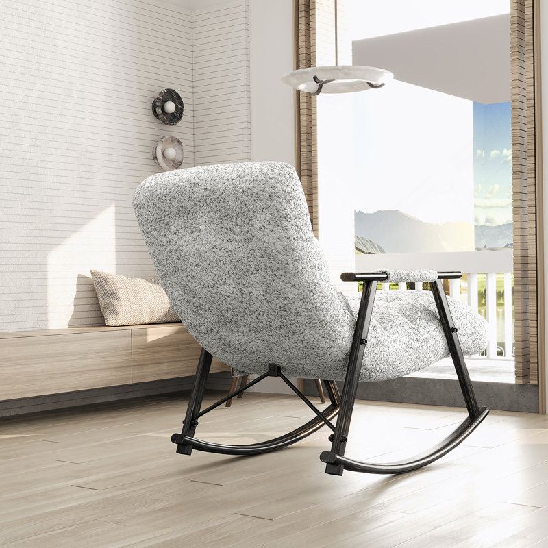 Chaise berçante pliante Casual, Gris