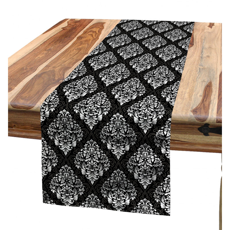 Damask Table Runner, 72" L x 16" W