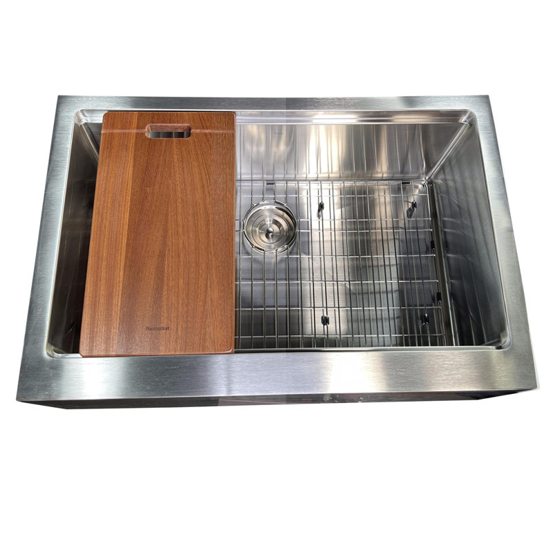 Pro Series 33'' L Stainless Steel Single Basin Kitchen Sink