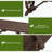 Outsunny Rustic Wagon Wheel Wooden Garden Bench for Two