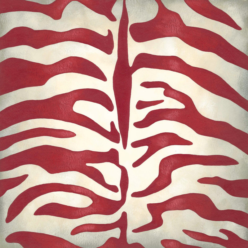 Vibrant Zebra I - Wrapped Canvas Print, 30cm H x 30cm W x 3.8cm D