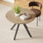 Saveta Round Metal Base Dining Table-97872695-97872696-97872697