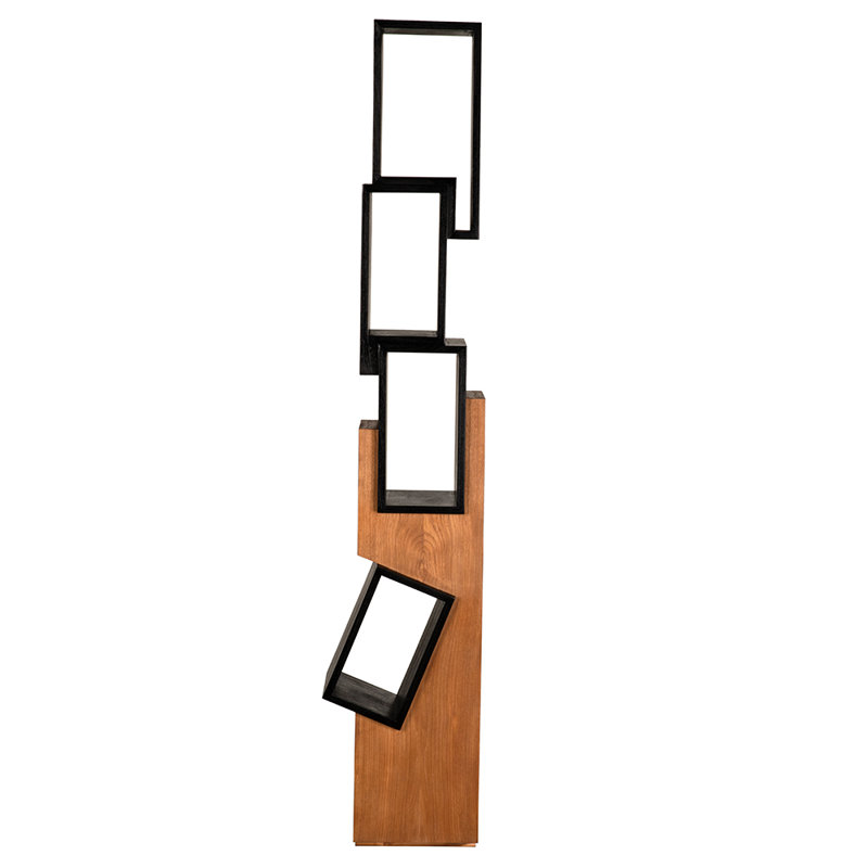Jackson Solid Wood Geometric Bookcase