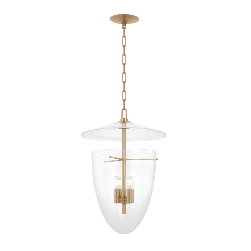 Troy Lighting Tully Lantern, Brass, 4 Lights, 72" H x 17.75" W x 17.75" D