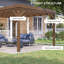 Pergola d'extérieur 10 pi x 12 pi Outsunny-98232437-98232438