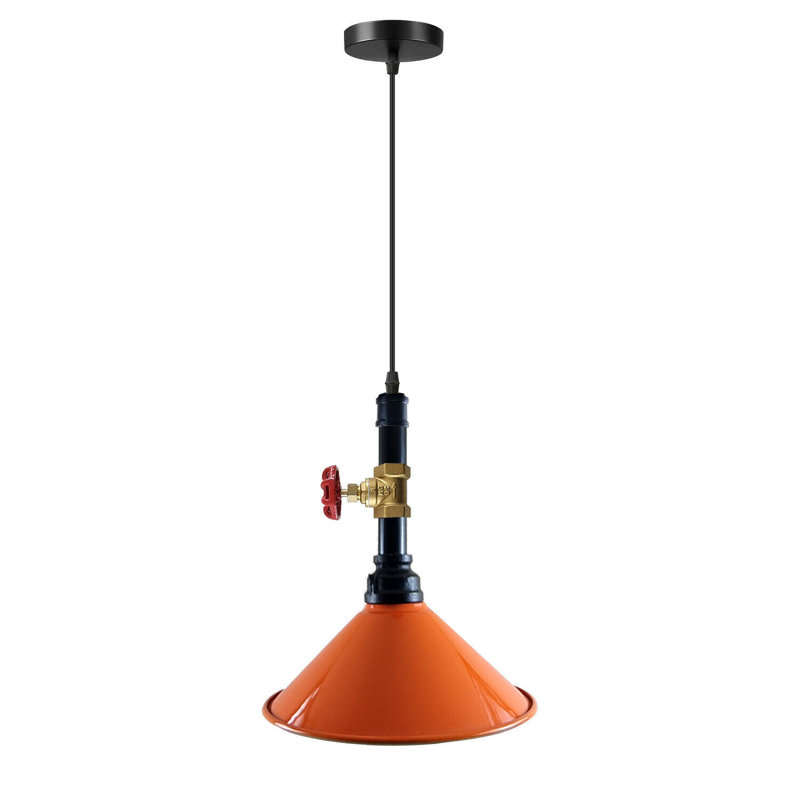 Julewitz 1 - Light Black/Orange Single Pendant, No