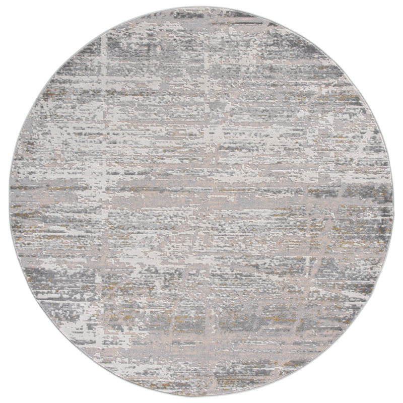 Palma 370 Performance Abstract Rug, 6'-7" X 6'-7" Round