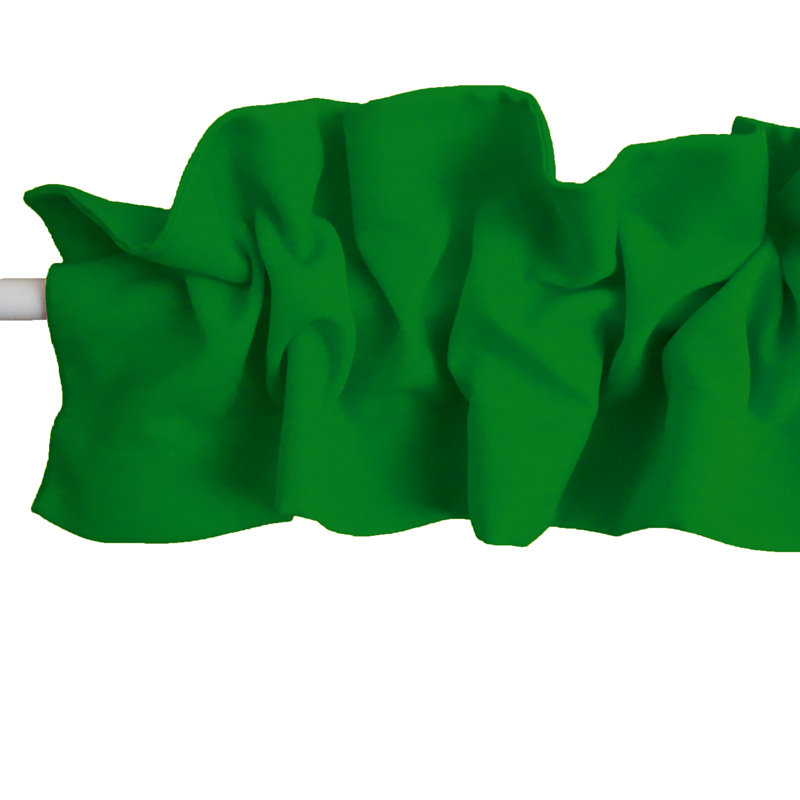 Window Valance, 120" W x 9" L, Valley Green