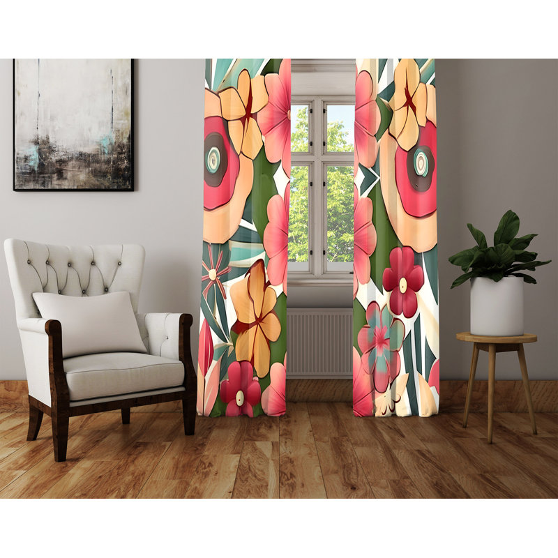 Rideau en polyester Gratia, L 40 po x L 61 po