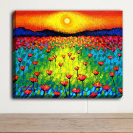 « sunlit pops » par john nolan, reproduction d’art sur toile tendue
