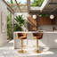Tabouret de bar pivotant en velours l 18,7 po x P 20,23 po x H 30,71 po Weehaa (ensemble de 2)