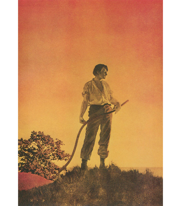 «Harvest» par Maxfield Parrish, toile tendue avec châssis, H 48 po x l 33 po