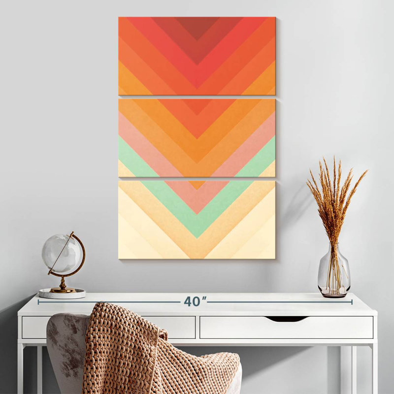 Avery Rainbow Chevrons, 32" H x 20" W