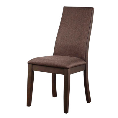 Paire de chaises de salle à manger chocolat - bois, revêtement luxueux, 2 chaises élégantes et siège confortable, ajoute de la chaleur à la pièce