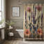 Rideau de douche floral 1 pièce-1991024553