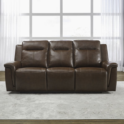 Murraylee Power Sofa w/ USB Charging Ports - Cognac Leather