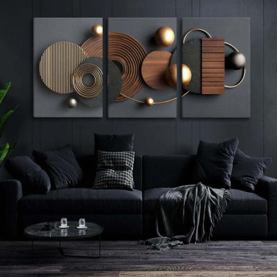 3 Piece Wrapped Canvas Print