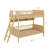 Wooden Bunk Bed In Twin Size, Comes With Three Storage Sections-1891859471