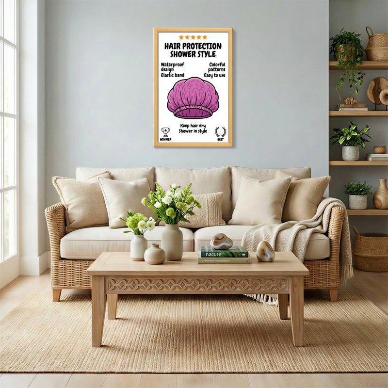 Impression de motifs colorés pour le bonnet de douche Bath & Laundry, H 24 po x l 16 po