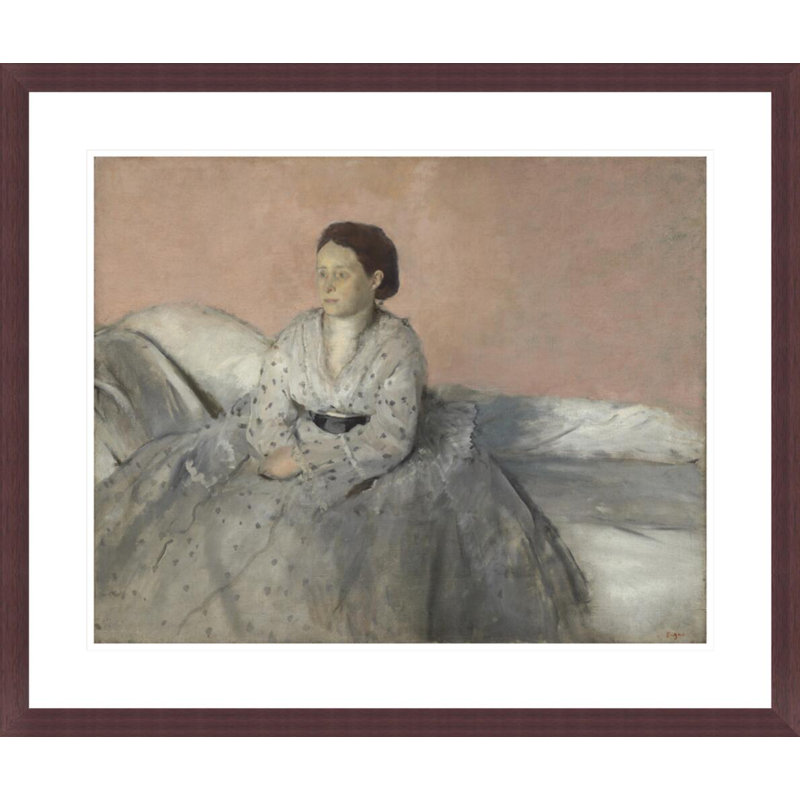 «Madame rené de gas» par Edgar Degas, impression giclée encadrée, H 23,5 po x l 27,93 po