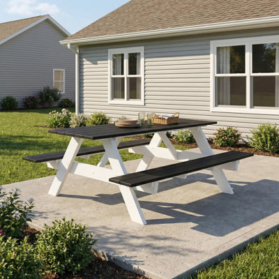 Outdoor Poly 70" Rectangle Picnic Table