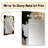 Exquisite White Rose Blooming Floral Gold Glam I - Rose Unique Mirror, Traditional Large Wall Mirror, Printed Metal Art-911490223